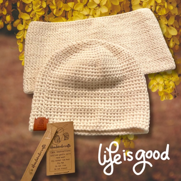 Sesame Spice Hat and Cowl Set (Crochet) - Picture 4 of 5